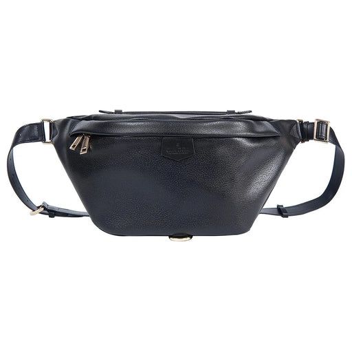 BAELLERRY N8854 Crossbody Bag Fanny Pack Vintage PU Leather Sling Chest Bag - Black - 2