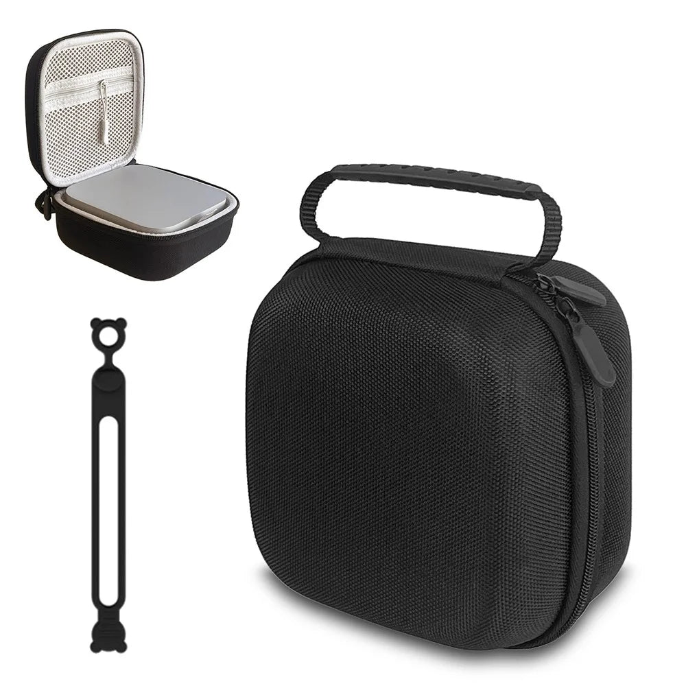 For Apple Mac Mini M4 Portable Carrying Case with Mesh Pocket Shock Resistant Storage Bag - 1