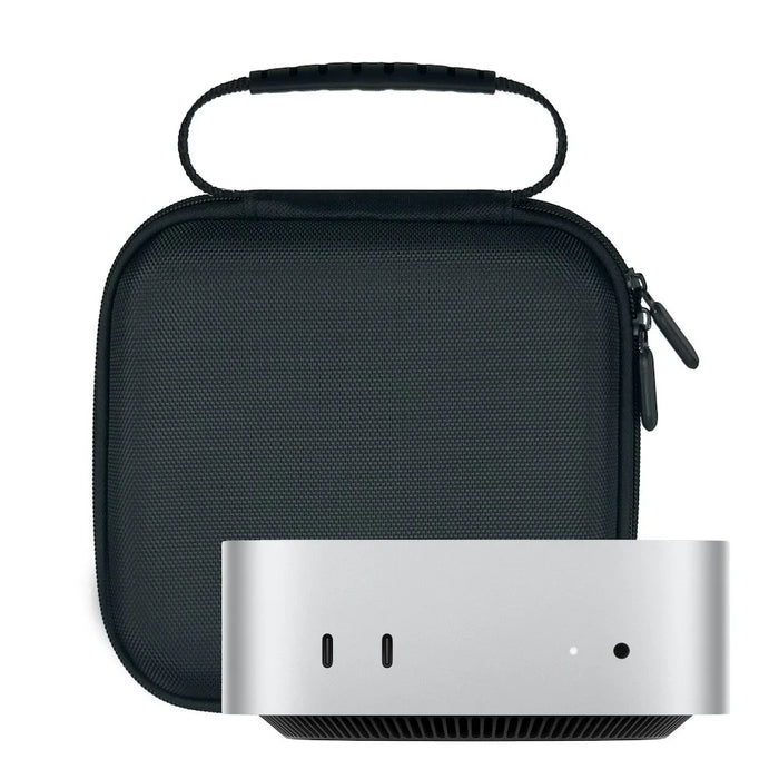 For Apple Mac Mini M4 Portable Carrying Case with Mesh Pocket Shock Resistant Storage Bag - 6
