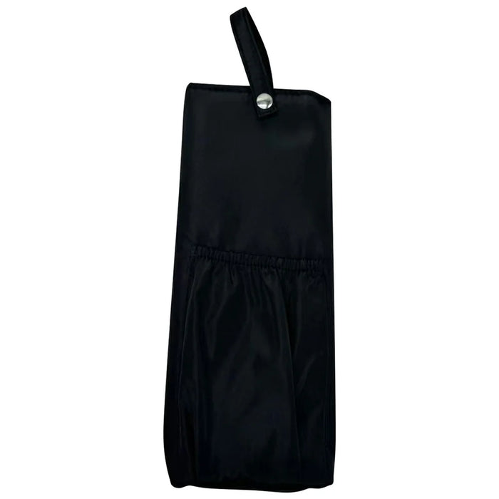 Portable Curling Iron Storage Bag Heat Resistant Travel Home Curling Iron Hanging Organizer - Black - 1