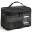 Single Layer Zipper Mesh Toiletry Bag Travel Portable Makeup Cosmetics Storage Organizer - Black - 1