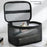 Single Layer Zipper Mesh Toiletry Bag Travel Portable Makeup Cosmetics Storage Organizer - Black - 2