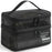 Double Layer Zipper Mesh Toiletry Bag Portable Travel Nylon Makeup Cosmetics Storage Organizer - Black - 1