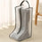 Dustproof Shoes Storage Bag with Zipper See Through PVC Waterproof Thigh Boots Organizer - Grey Edge - 1