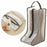 Dustproof Shoes Storage Bag with Zipper See Through PVC Waterproof Thigh Boots Organizer - Grey Edge - 2