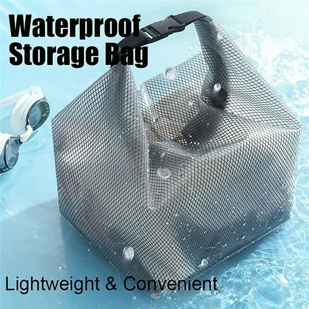 Portable Toiletry Bag with Quick Release Buckle Waterproof EVA Frosted Makeup Case Size S - Black - 5