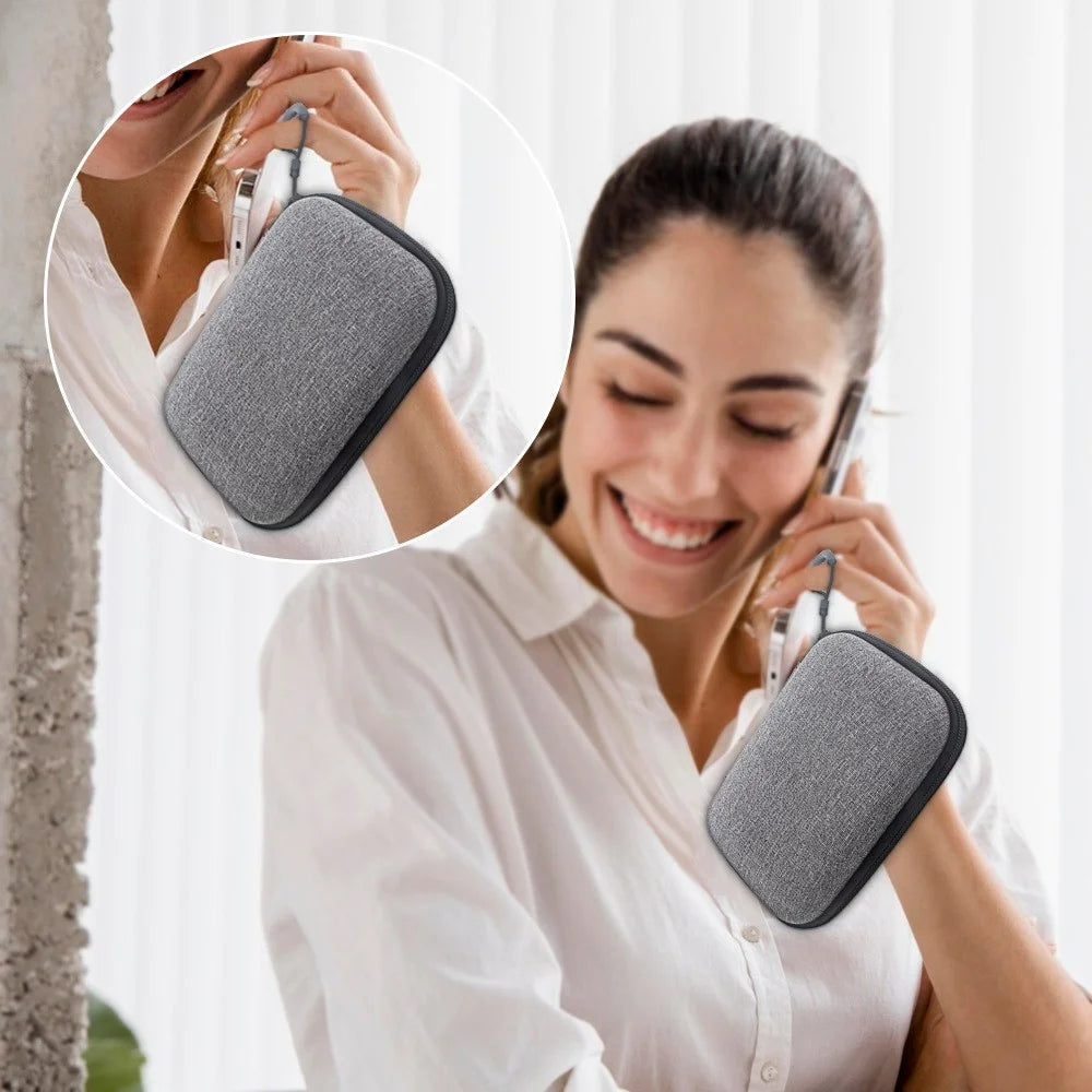 For PLAUD Notepin AI Wearable Recorder Storage Bag EVA Protective Carrying Pouch with Handle - 5