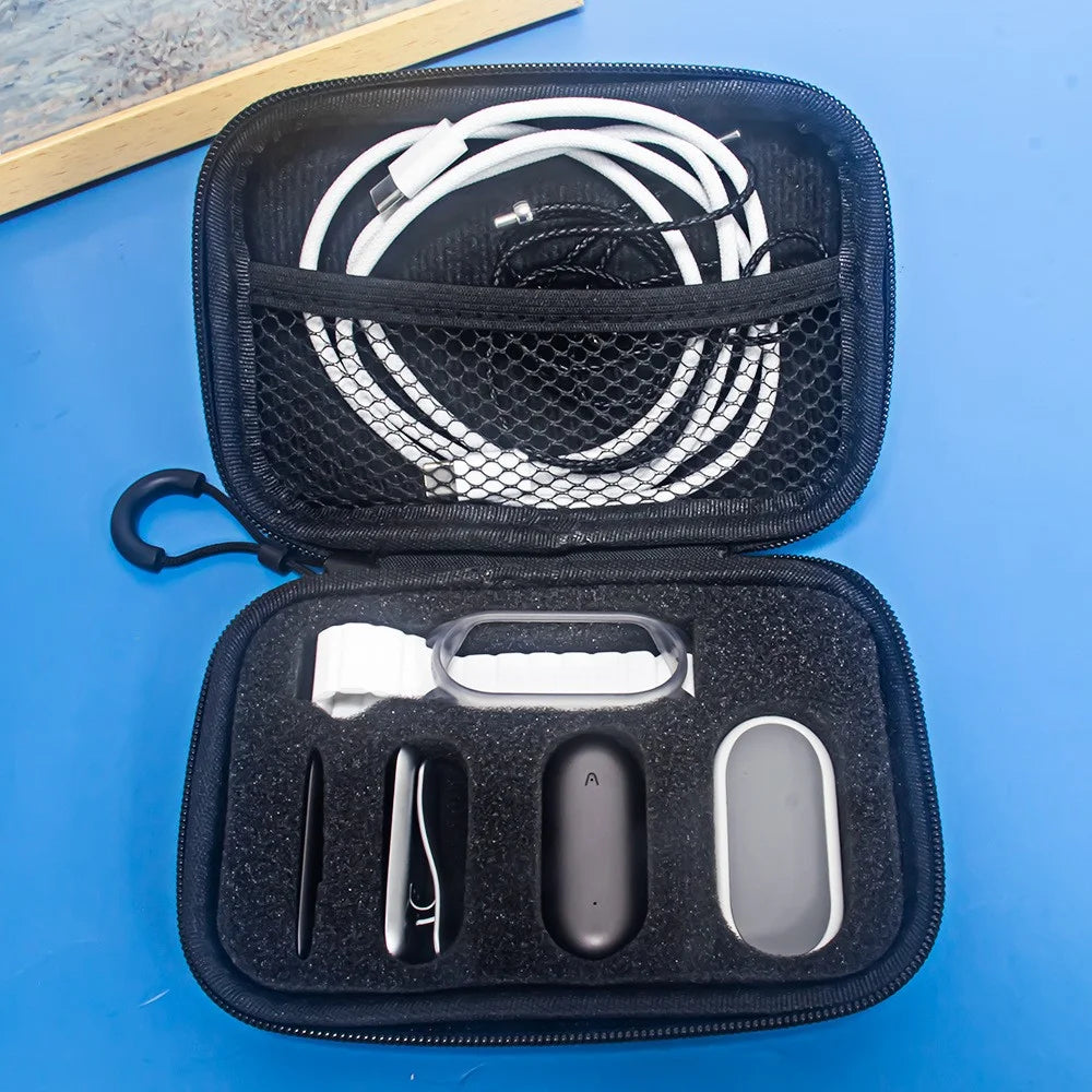 For PLAUD Notepin AI Wearable Recorder Storage Bag EVA Protective Carrying Pouch with Handle - 6