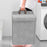 Collapsible Laundry Hamper for Bathroom Clothes Basket Wall Mounted Laundry Baskets (Size: L) - Grey - 5