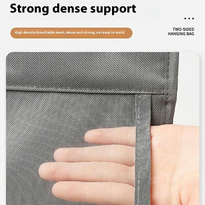 26 Pockets Clothes Pants Underwear Storage Hanging Bag Polyester Wardrobe Space Saving Organizer - Grey - 3