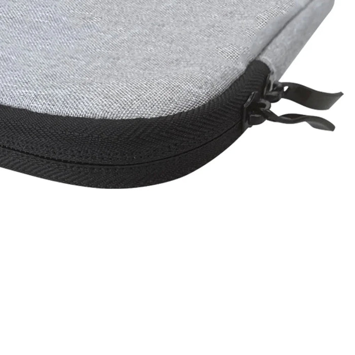 MBR-19005 11 / 12 Inch Laptop Sleeve Case Nylon Water Resistant Soft Lining Zipper Cover - Dark Grey - 5