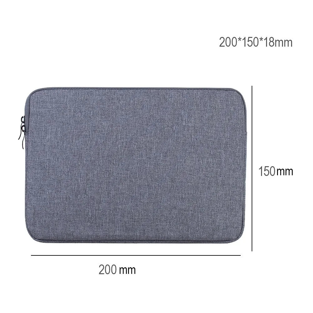 MBR-19005 7 inch - 8 inch Laptop Sleeve Bag Lightweight Waterproof Nylon Tablet Carrying Case - Black - 6