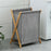 Collapsible Bamboo Frame Laundry Hamper Clothes Storage Basket for Bathroom Bedroom Size L - 7