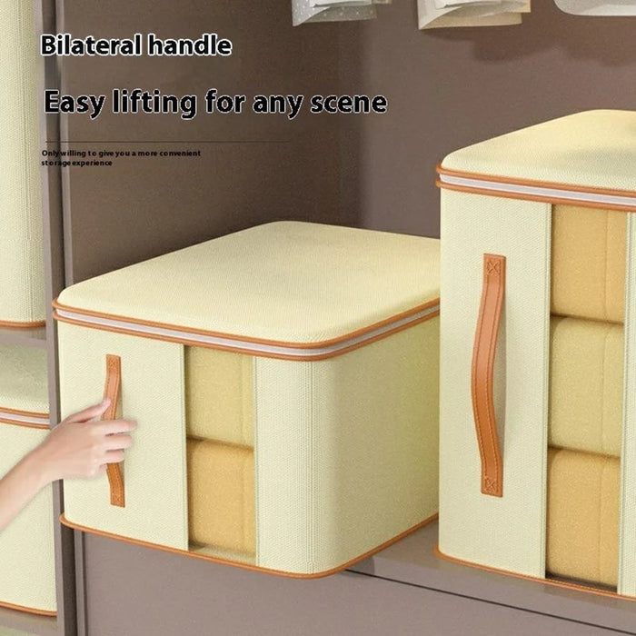 45 x 35 x 50cm Clothes Storage Bag with Window Visible Quilt Organizer Container - 2