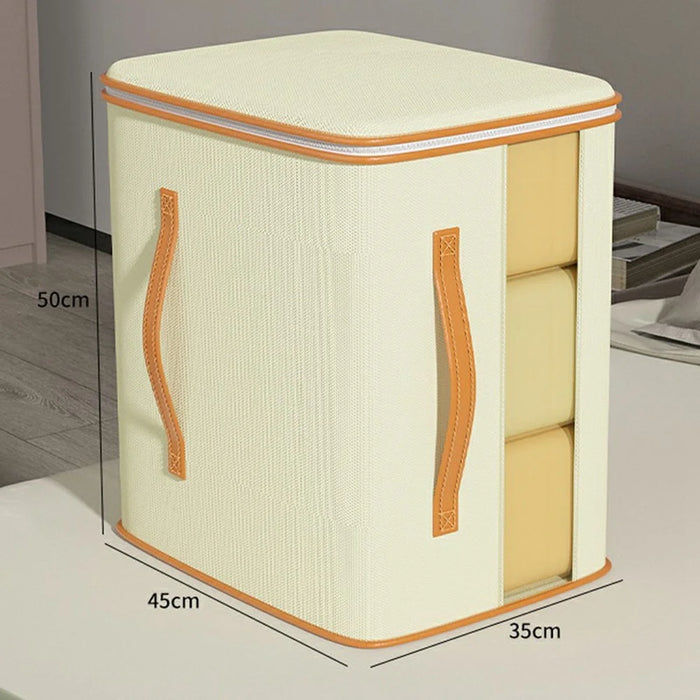 45 x 35 x 50cm Clothes Storage Bag with Window Visible Quilt Organizer Container - 5