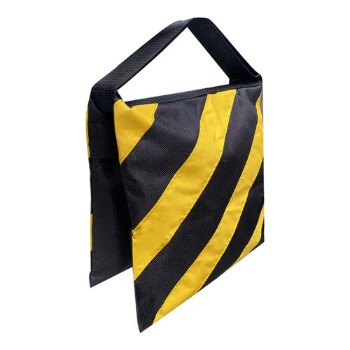 Photography Sandbag Yellow Stripes Heavy Duty Counterweight Bag for Studio Lights / Boom Stands / Background Supports - 1
