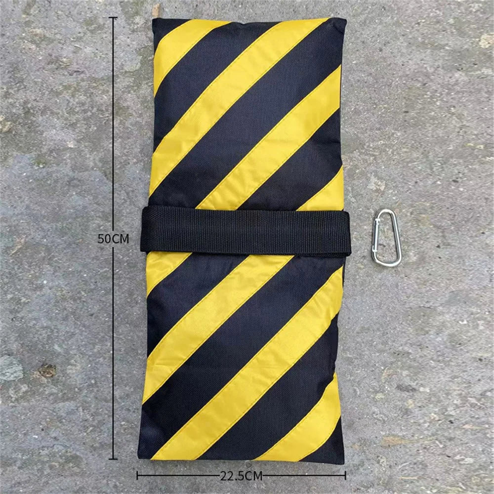 Photography Sandbag Yellow Stripes Heavy Duty Counterweight Bag for Studio Lights / Boom Stands / Background Supports - 3