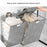 Foldable Laundry Hamper Large Capacity Storage Basket Wall Hanging Multifunctional Organizer For Clothes  /  Toys  /  Bedding - Grey - 2
