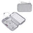 BUBM CDB-MYB Phone Power Bank Carrying Pouch Portable Data Cable Zipper Storage Bag, Size S - Grey - 1