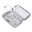 BUBM CDB-MYB Phone Power Bank Carrying Pouch Portable Data Cable Zipper Storage Bag, Size S - Grey - 2