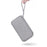 BUBM CDB-MYB Phone Power Bank Carrying Pouch Portable Data Cable Zipper Storage Bag, Size S - Grey - 6