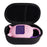 For JBL Clip 5 Bluetooth-compatible Speaker Storage Bag with Silicone Protective Case Set  - Black + Pink - 1