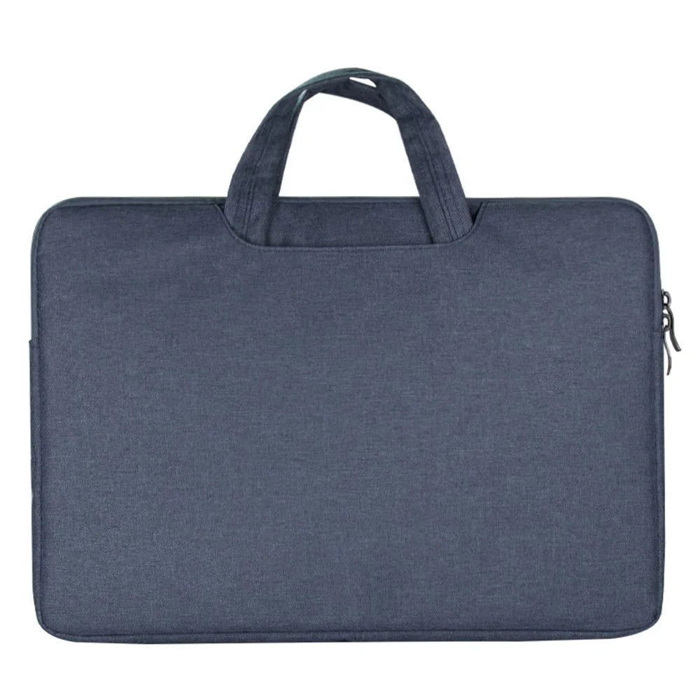 12 Inch Laptop Bag Water-Resistant Oxford Fabric Shockproof Carrying Case Computer Sleeve - Navy Blue - 1