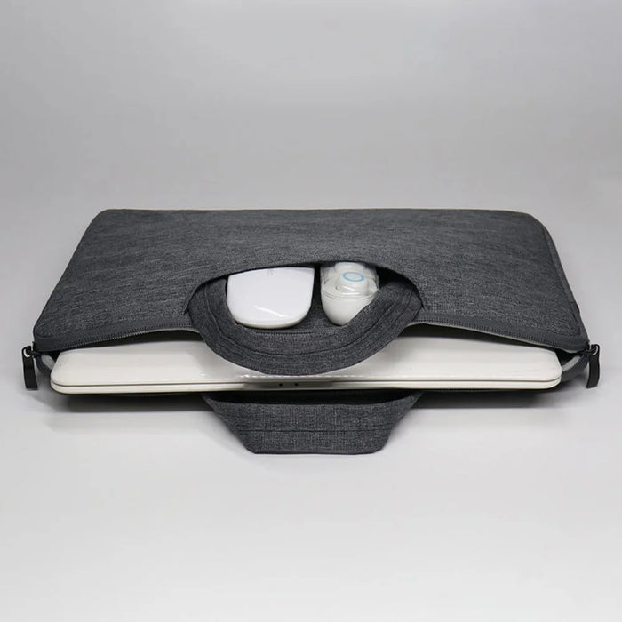 15.6 Inch Laptop Bag Water-Resistant Oxford Fabric Shockproof Carrying Case Computer Sleeve - Black - 2