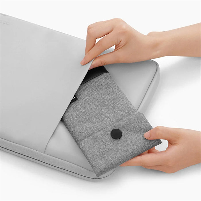 BAONA BN-G002 Snap Button Smartphone Pouch Phone Storage Bag Multi-Purpose Holder Power Bank Cable Purse, Size: L - Grey - 7