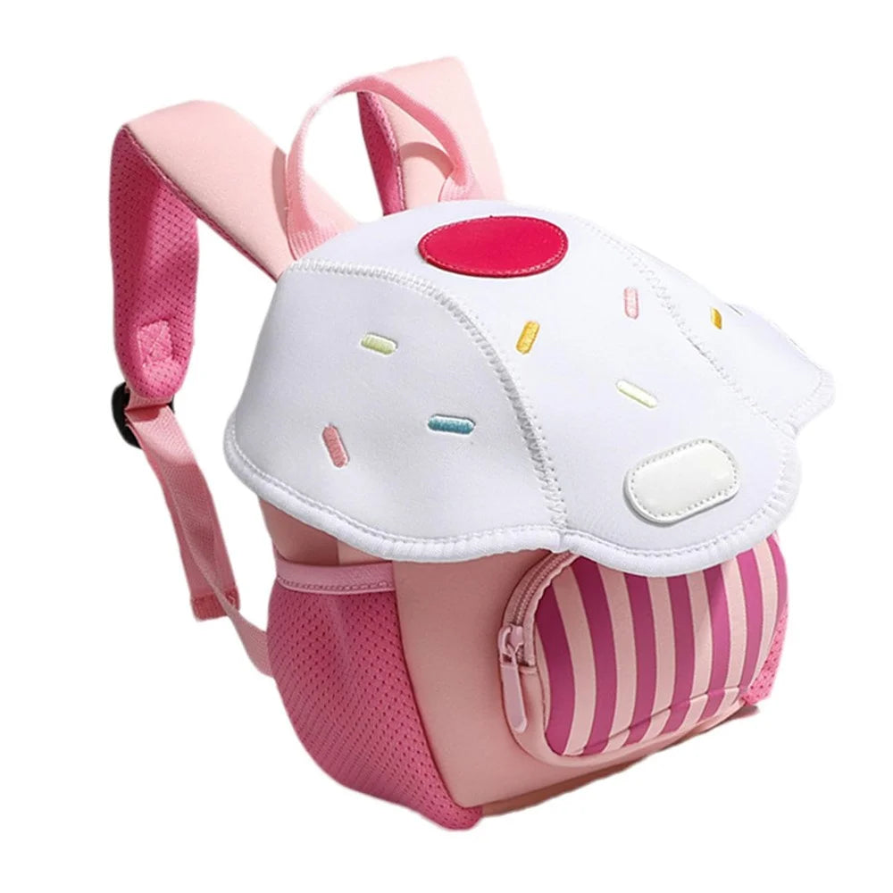 Cartoon Kindergarten Backpack Lightweight Travel Shoulder Bag for Toddlers Preschoolers Schoolbag - White - 1