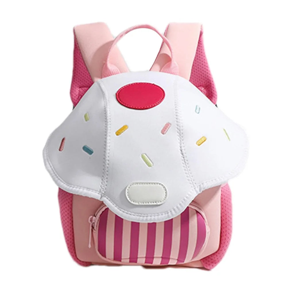 Cartoon Kindergarten Backpack Lightweight Travel Shoulder Bag for Toddlers Preschoolers Schoolbag - White - 2