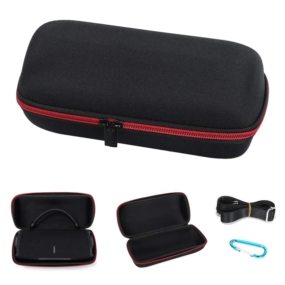 For JBL Charge 6 Bluetooth-Compatible Speaker Portable Storage Case Oxford Fabric Carrying Bag with Shoulder Strap - 1