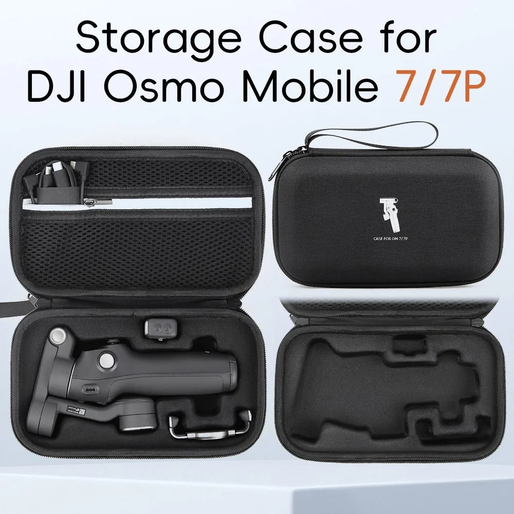 For DJI Osmo Mobile 7 Pro / Mobile 7 Stabilizer Portable Storage Bag Shockproof EVA Carrying Case - Black - 3