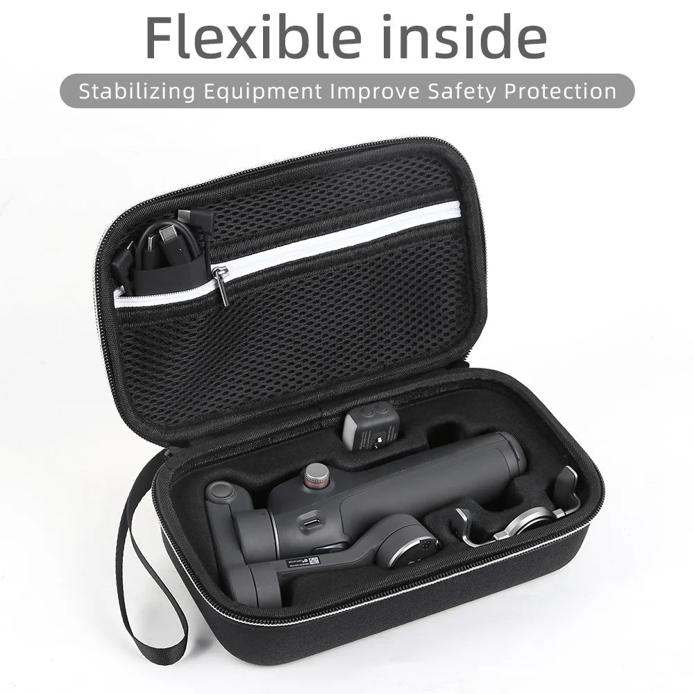 For DJI Osmo Mobile 7 Pro / Mobile 7 Stabilizer Portable Storage Bag Shockproof EVA Carrying Case - Black - 6