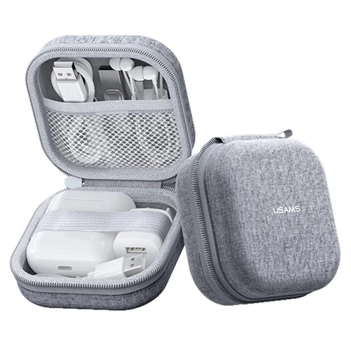 USAMS TWS Earphone Cationic Cloth Storage Case Travel Home Protective Carrying Bag - 1