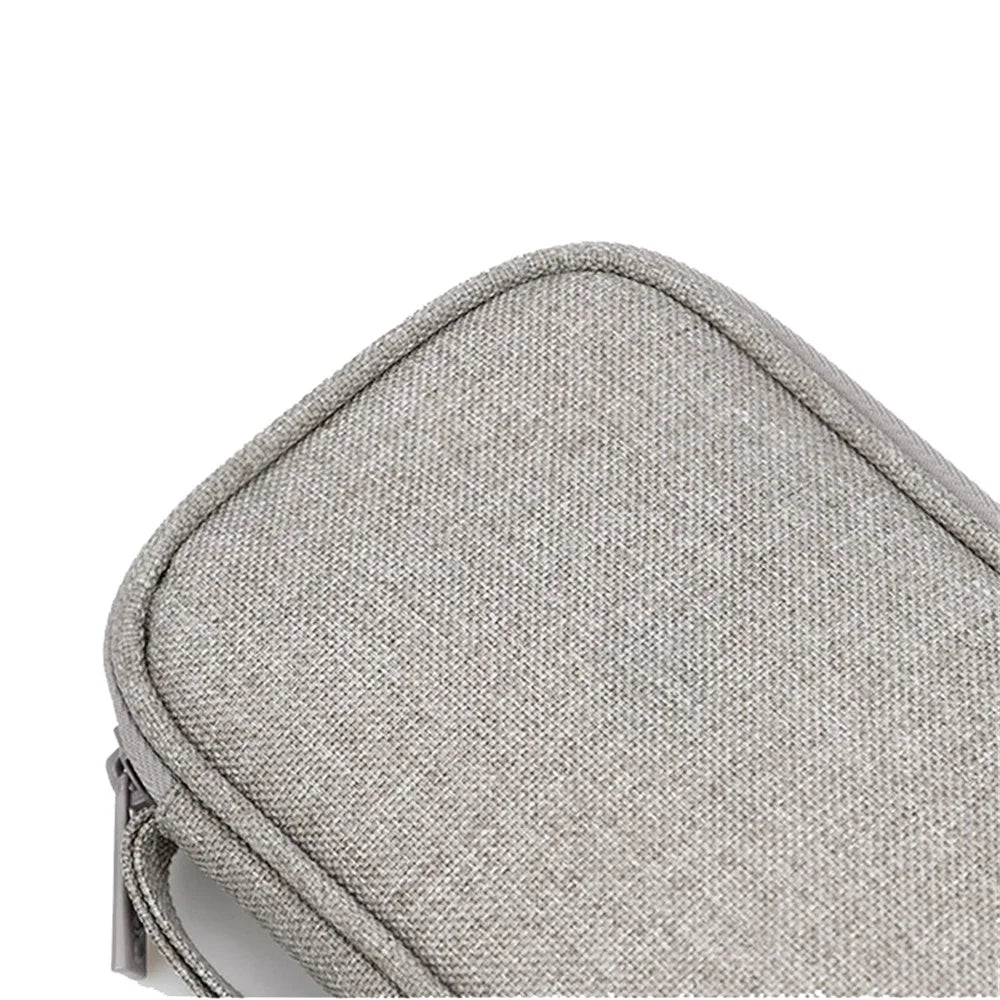 BAONA BN-E003 Electronic Accessories Organizer Bag Travel Organization Case Wrist Storage Bag for Power Bank, Charging Cable, Headset - Grey - 7