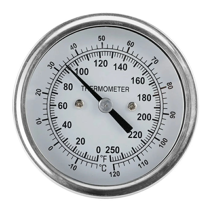 TS-BX40 Axial Pointer Bimetal Thermometer Boiler Round Temperature Gauge Digital BBQ Grill Thermometer - 1