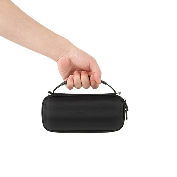For JBL Flip 7 Speaker Case EVA Shockproof Storage Bag with Handle Strap / Shoulder Strap / Carabiner - Black - 3