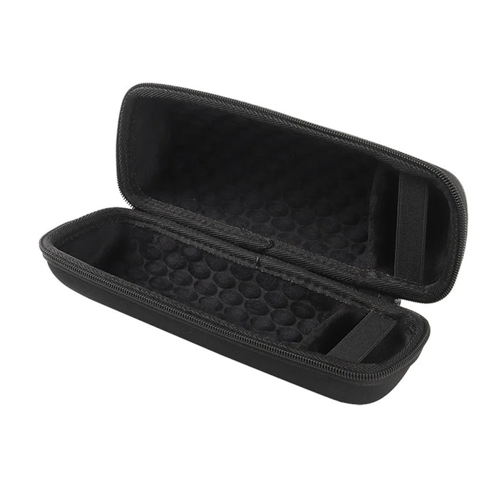 For JBL Flip 7  /  Flip 6  /  Flip 5 Speaker Case Shockproof Storage Bag with Carabiner and Shoulder Strap - Black - 5