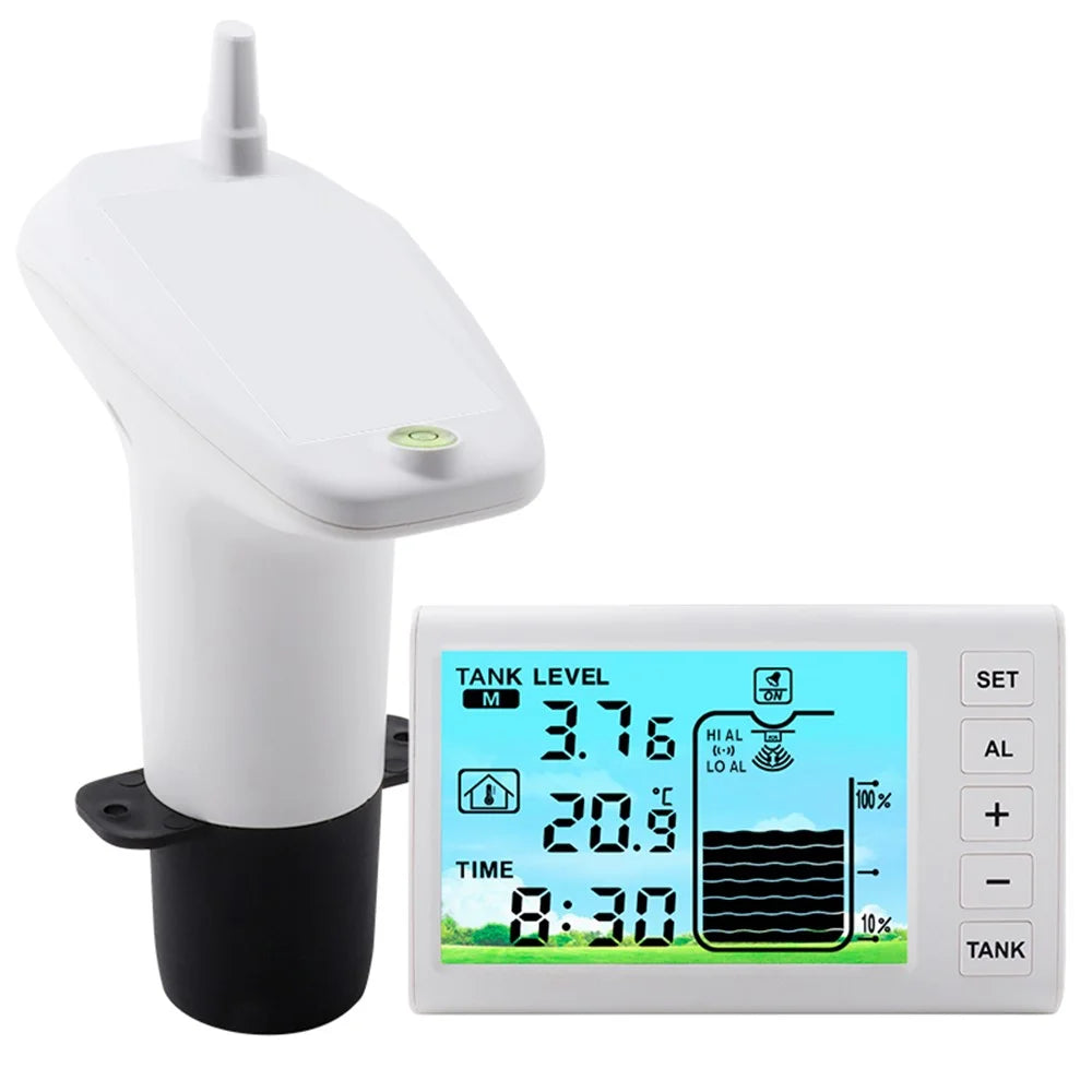 TS-FT005 Ultrasonic Water Tank Level Meter 4.3 Inch Digital Display High Low Level Alarm with Backlit - 1