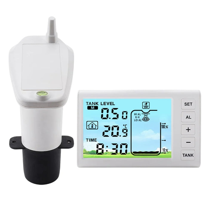 TS-FT005 Ultrasonic Water Tank Level Meter 4.3 Inch Digital Display High Low Level Alarm with Backlit - 2