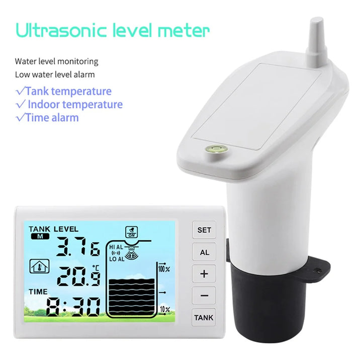 TS-FT005 Ultrasonic Water Tank Level Meter 4.3 Inch Digital Display High Low Level Alarm with Backlit - 3