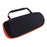 For JBL Charge 6 Speaker Carrying Case EVA Hard Shell Shockproof Storage Bag with Shoulder Strap - Black  /  Orange - 5