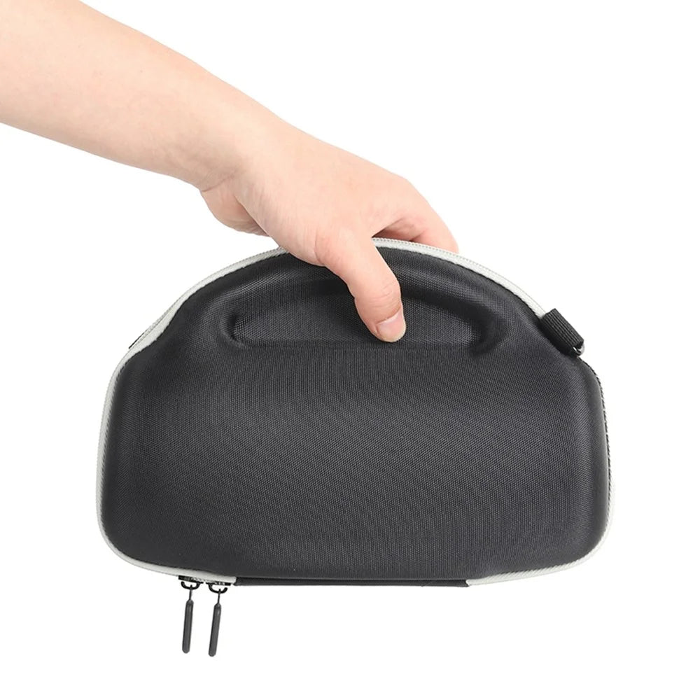 For JBL Charge 6 Speaker EVA Portable Storage Bag with Shoulder Strap Shockproof Protective Carrying Case - Black / Grey - 4
