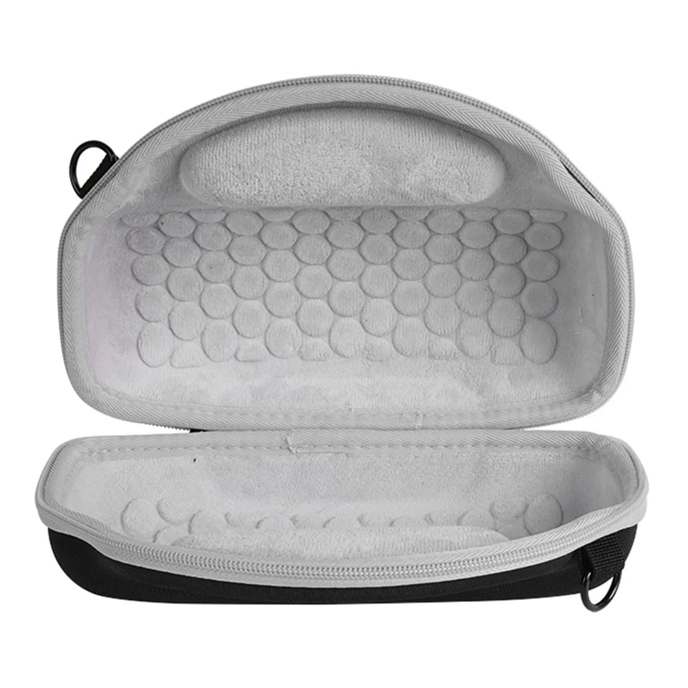 For JBL Charge 6 Speaker EVA Portable Storage Bag with Shoulder Strap Shockproof Protective Carrying Case - Black / Grey - 5