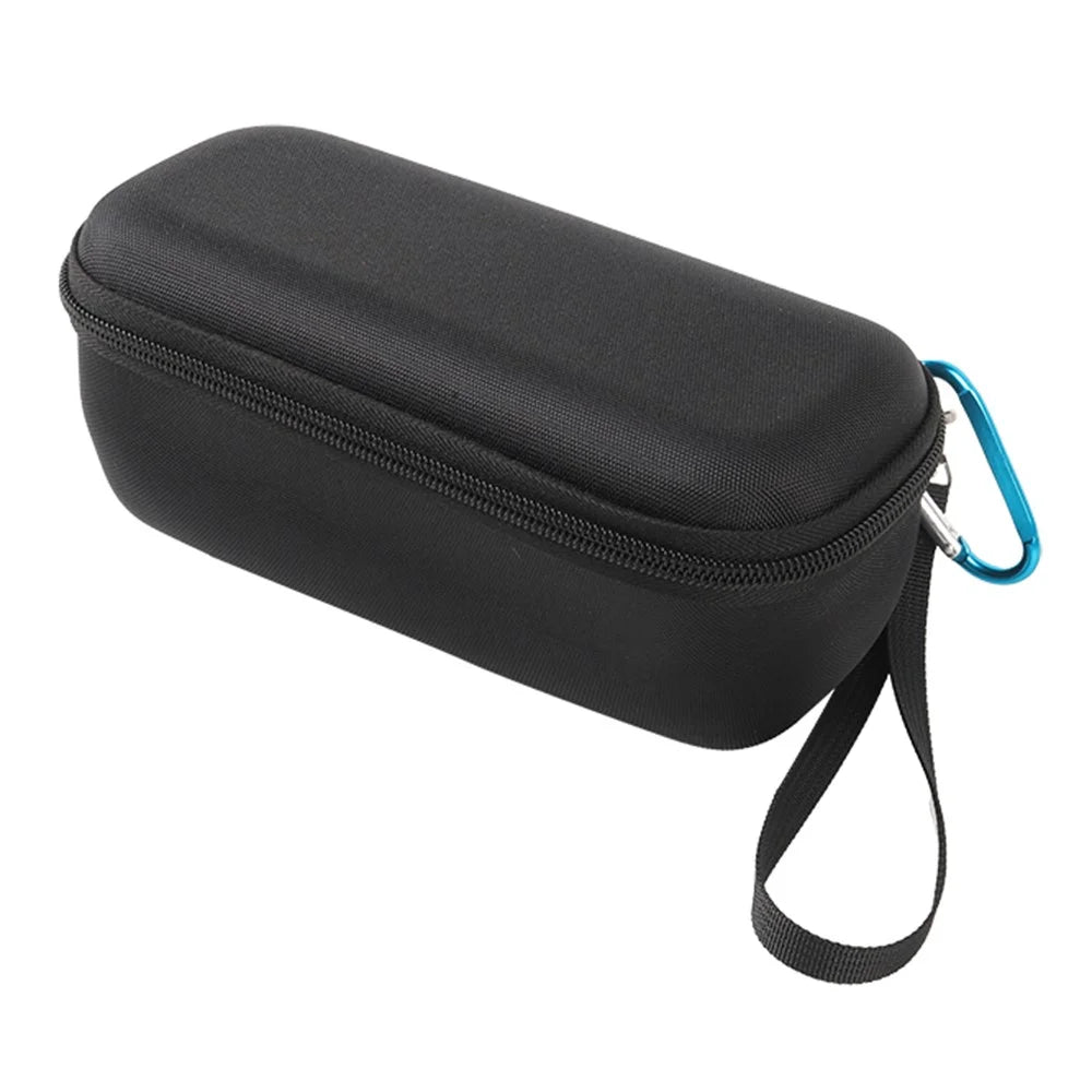For JBL Flip 7 Speaker Portable Storage Case Hard Shell Protective Carrying Pouch with Hand Strap - Black - 1