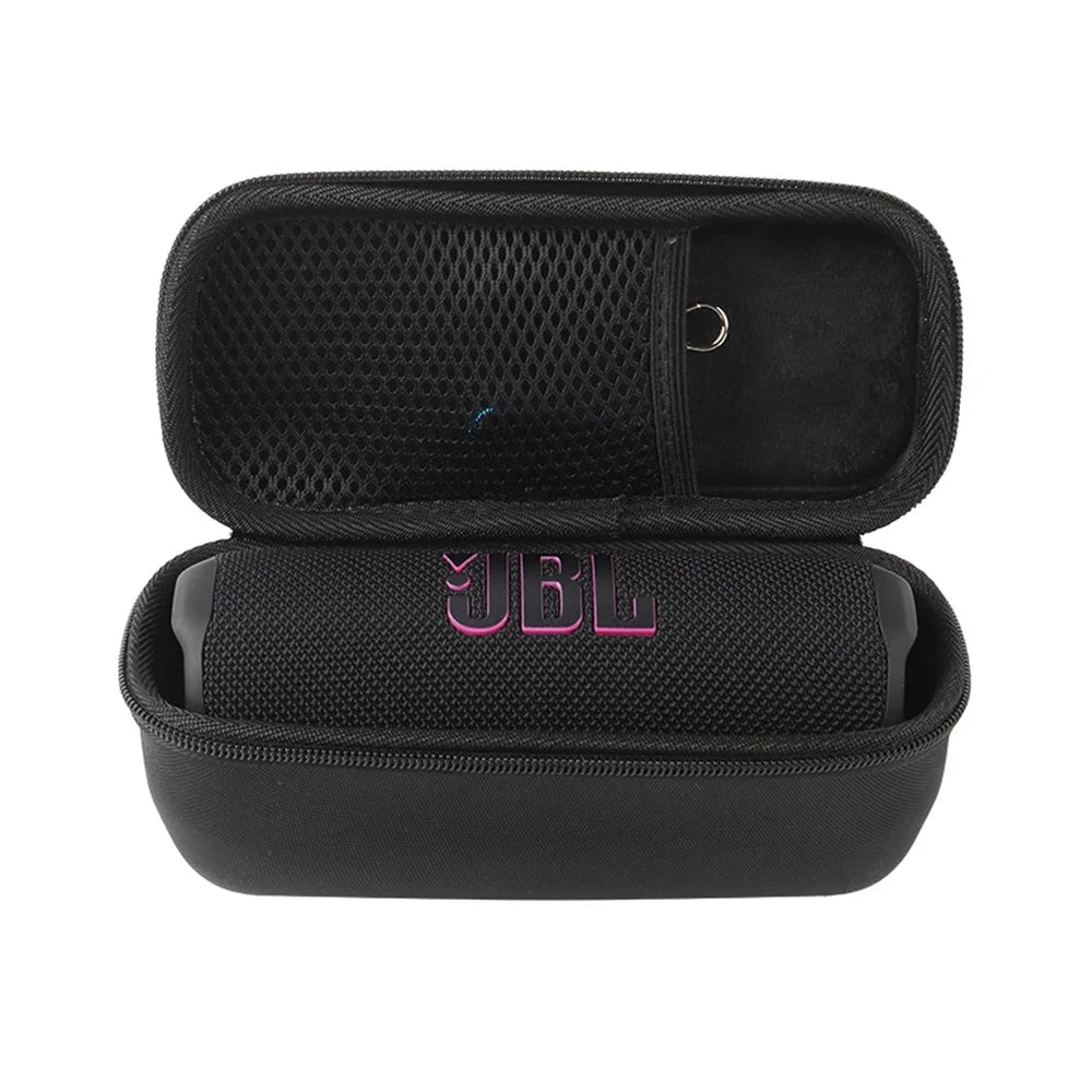 For JBL Flip 7 Speaker Portable Storage Case Hard Shell Protective Carrying Pouch with Hand Strap - Black - 6