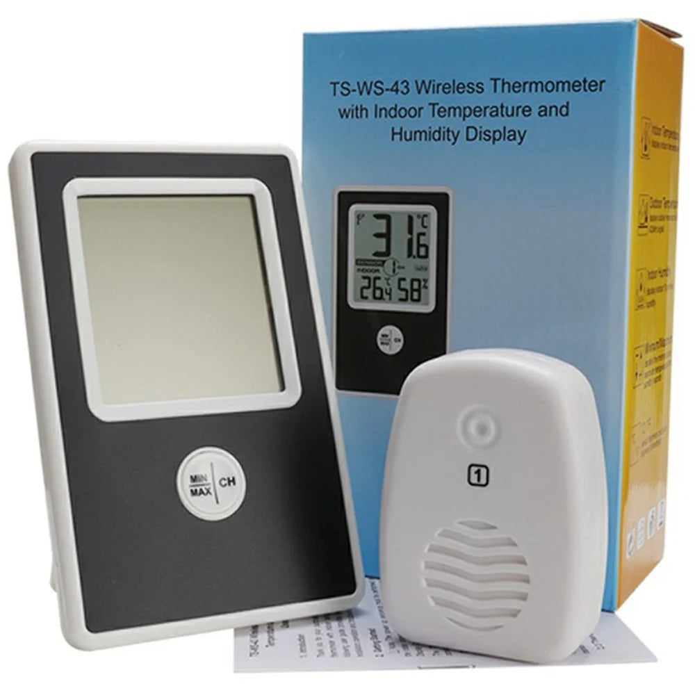 TS-WS-43 Wireless Digital Thermometer Hygrometer High Precision Indoor Outdoor Temperature Humidity Monitor - 1