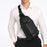 QIALINO Multifunctional Crossbody Bag with USB Port Genuine Cow Leather Chest Pouch Lightweight Casual Waist Bag for Men / Women - 7