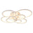 10 Heads Acrylic Circle Dimmable LED Ceiling Lamp with Remote Control for Living Room Dining Room - White - 2